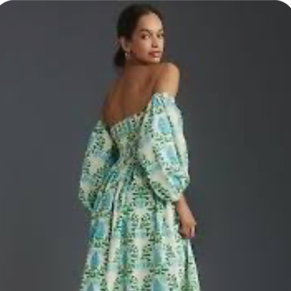Brand New Let Me Be Long Sleeve Printed Midi Dress - Picture 12 of 16